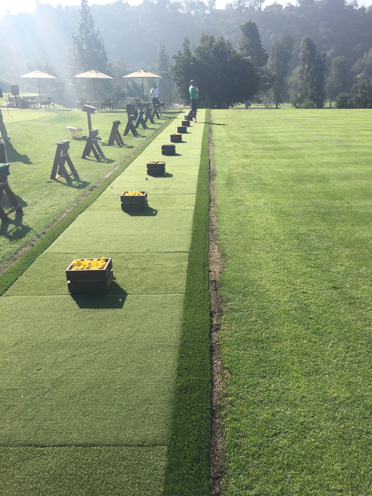 Sports field driving range tee mats - Green Forever Turf Texas