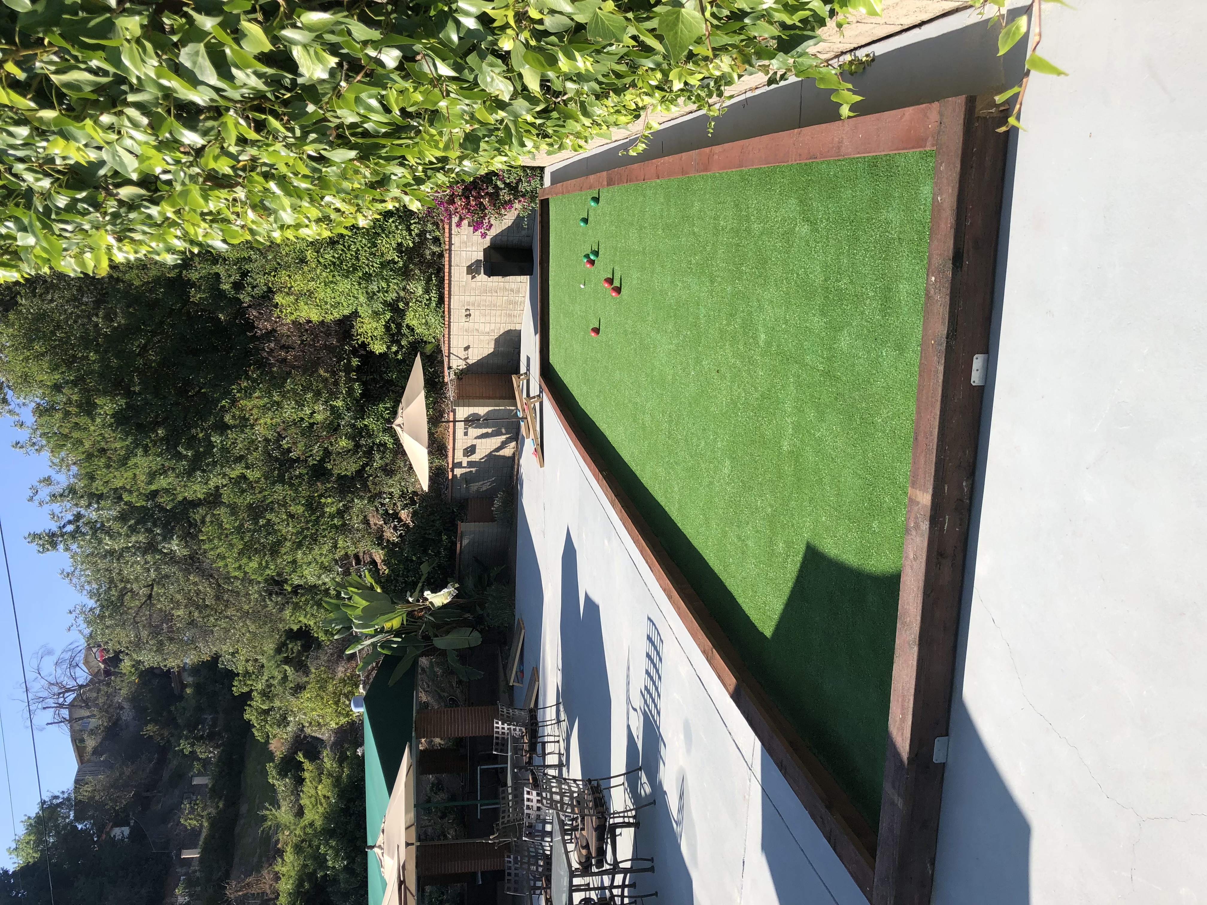 Sports field backyard batting cage - Green Forever Turf Texas